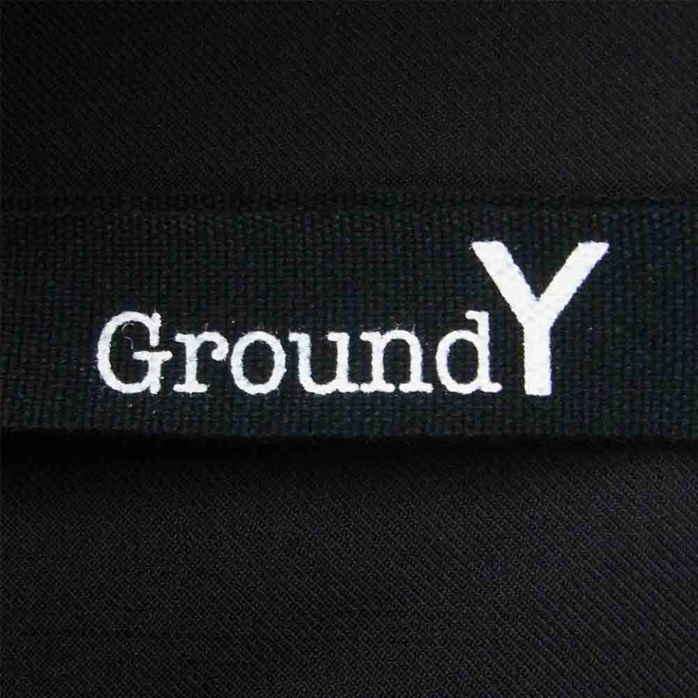 Yohji Yamamoto ヨウジヤマモト 21AW GM-B06-100-1 GroundY T/W Gabardine TW ギャバジン バックプリーツ ロング シャツ コート ブラック系 03【新古品】【未使用】【中古】