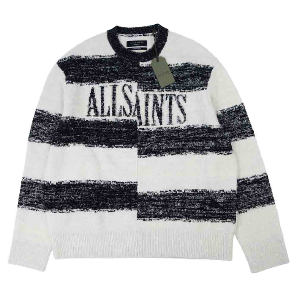 オールセインツ MK021V 341217 LEXI SAINTS CREW JUMPER レクシー セインツ クルー ジャンパー クルー ニット ブラック系 ホワイト系 M【新古品】【未使用】【中古】