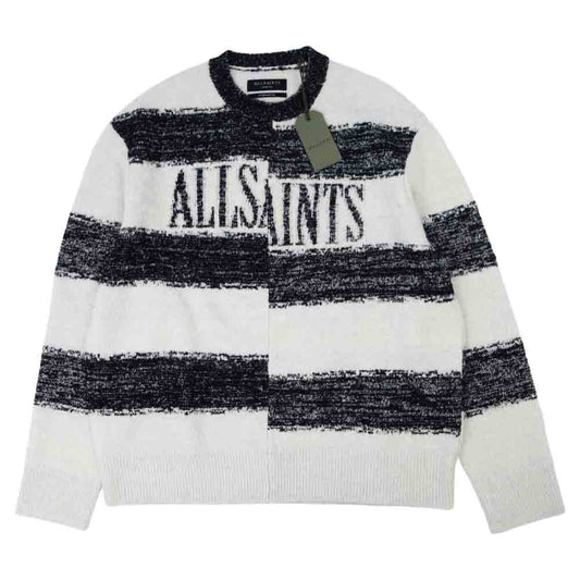 オールセインツ MK021V 341217 LEXI SAINTS CREW JUMPER レクシー セインツ クルー ジャンパー クルー ニット ブラック系 ホワイト系 M【新古品】【未使用】【中古】