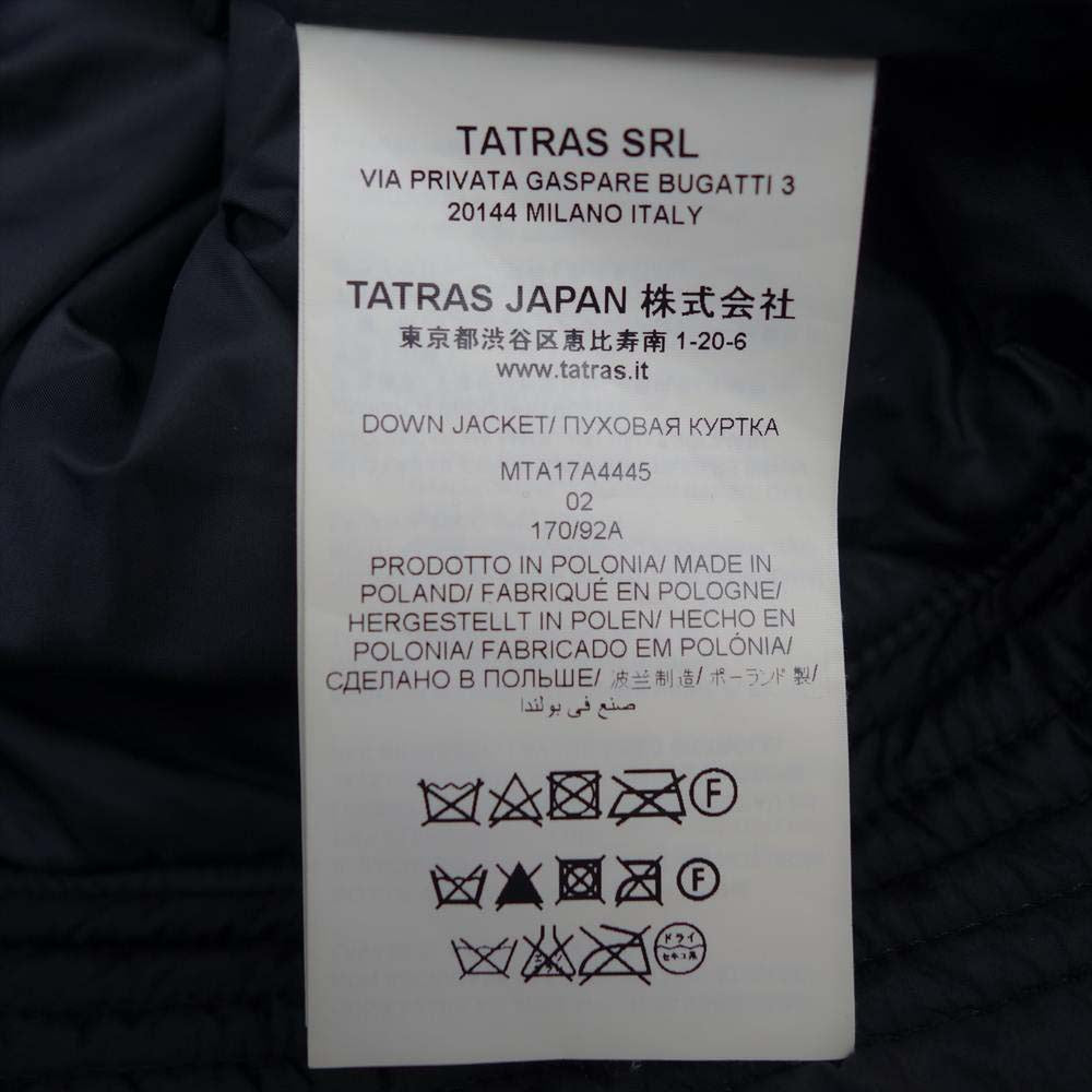 TATRAS タトラス MTA17A4445 FORATO フォラート ダウン ジャケット ブラック系 02【中古】