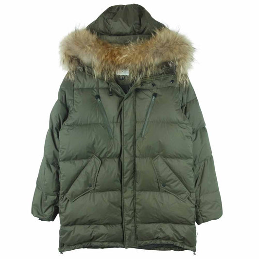 NANGA ナンガ AURORA DOWN HALF COAT オーロラ ダウン ハーフコート カーキ系 M【美品】【中古】