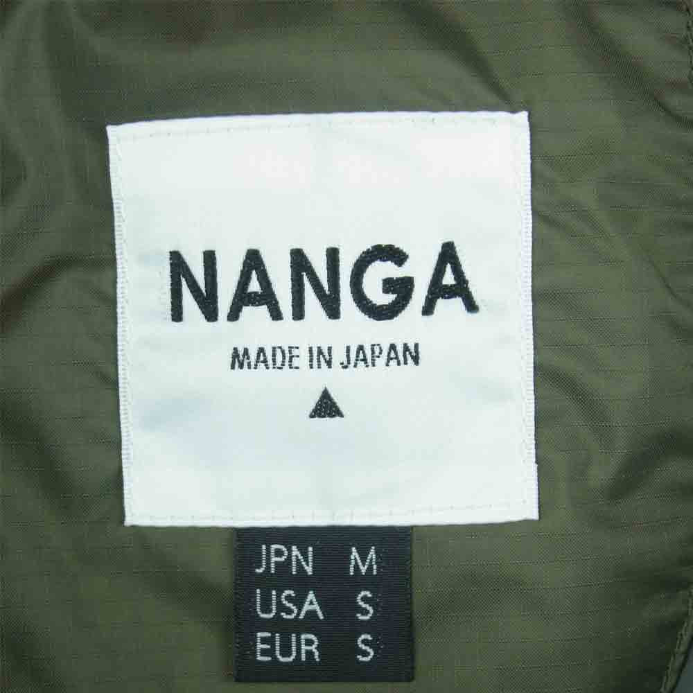 NANGA ナンガ AURORA DOWN HALF COAT オーロラ ダウン ハーフコート カーキ系 M【美品】【中古】