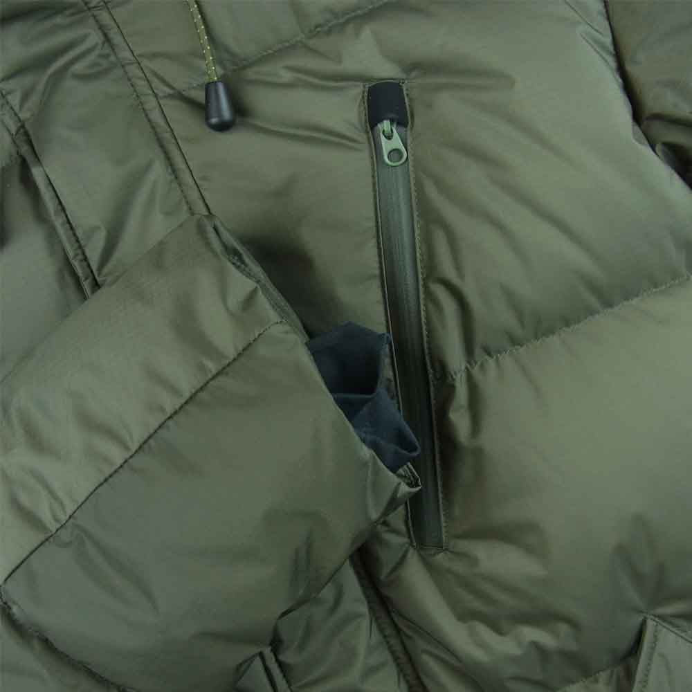 NANGA ナンガ AURORA DOWN HALF COAT オーロラ ダウン ハーフコート カーキ系 M【美品】【中古】
