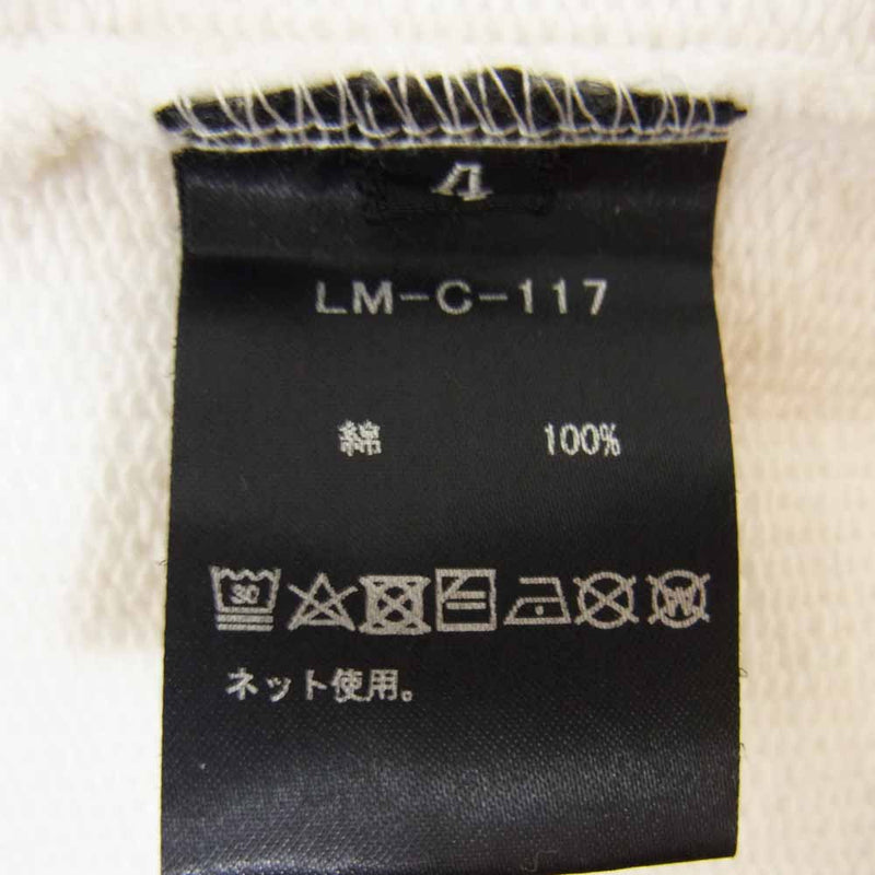 ラモンド LM-C-117 Vertical Line Pull Over バーティカル ライン プルオーバー スウェット トレーナー ホワイト ホワイト系 4【中古】