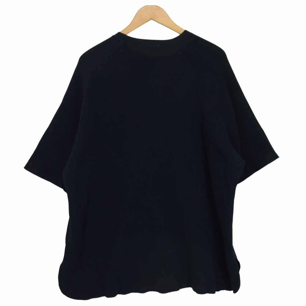 GRAPHPAPER グラフペーパー GM211-70138B Waffle S/S Tee ワッフル 半袖 Tシャツ ネイビー系 F【中古】