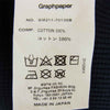 GRAPHPAPER グラフペーパー GM211-70138B Waffle S/S Tee ワッフル 半袖 Tシャツ ネイビー系 F【中古】
