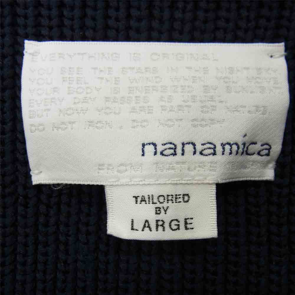 nanamica ナナミカ SUJF040 Half Zip Sweater ハーフジップ セーター ネイビー系 L【中古】