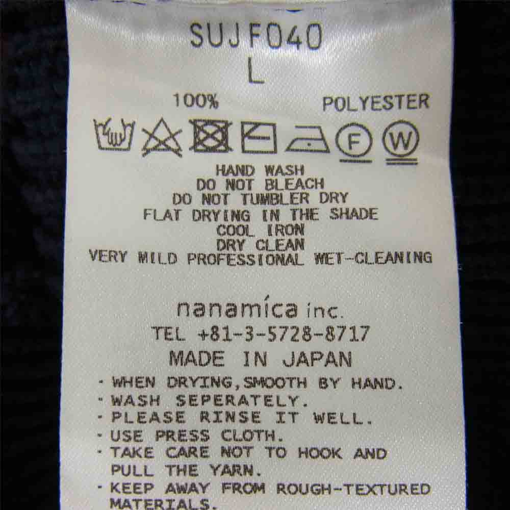 nanamica ナナミカ SUJF040 Half Zip Sweater ハーフジップ セーター ネイビー系 L【中古】