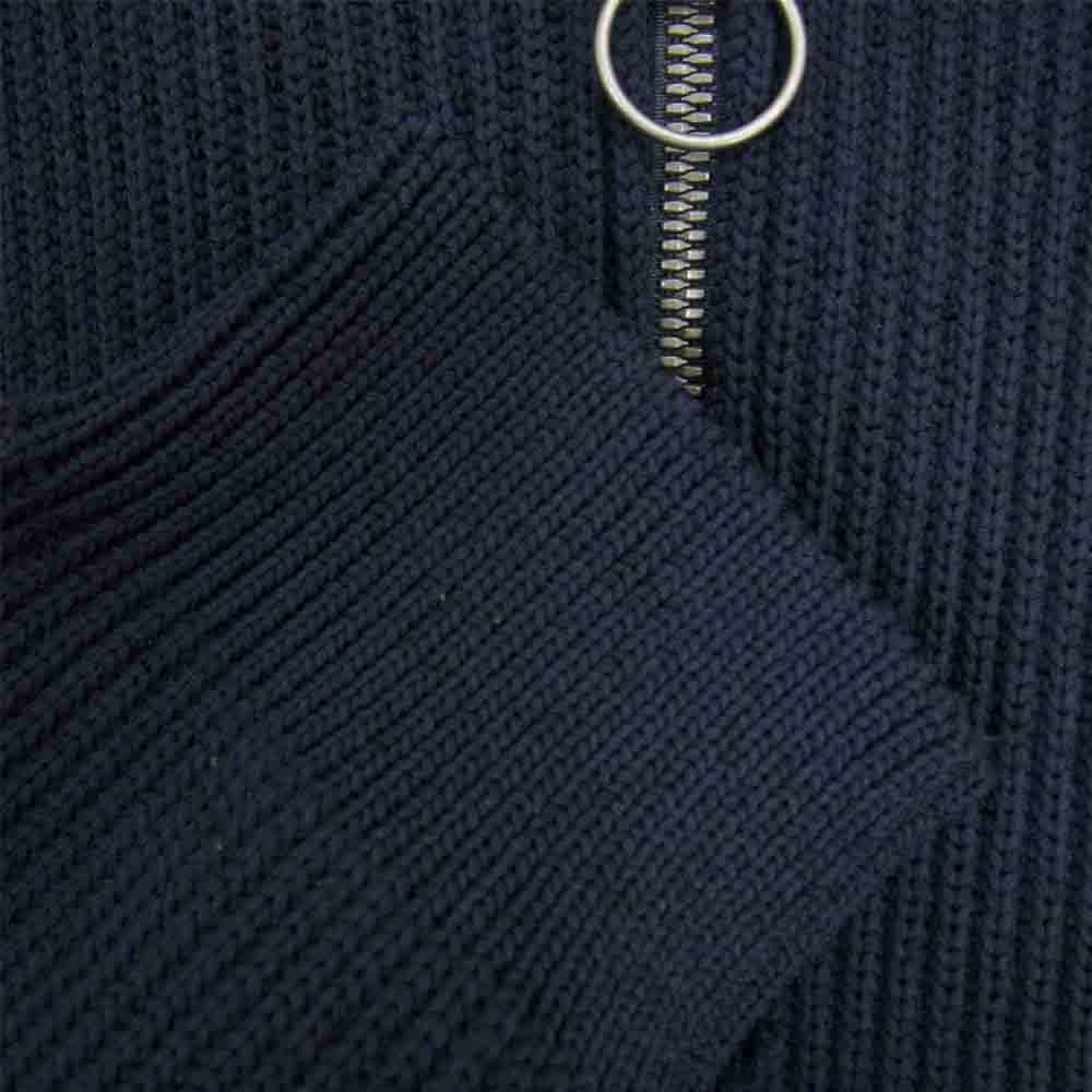 nanamica ナナミカ SUJF040 Half Zip Sweater ハーフジップ セーター ネイビー系 L【中古】