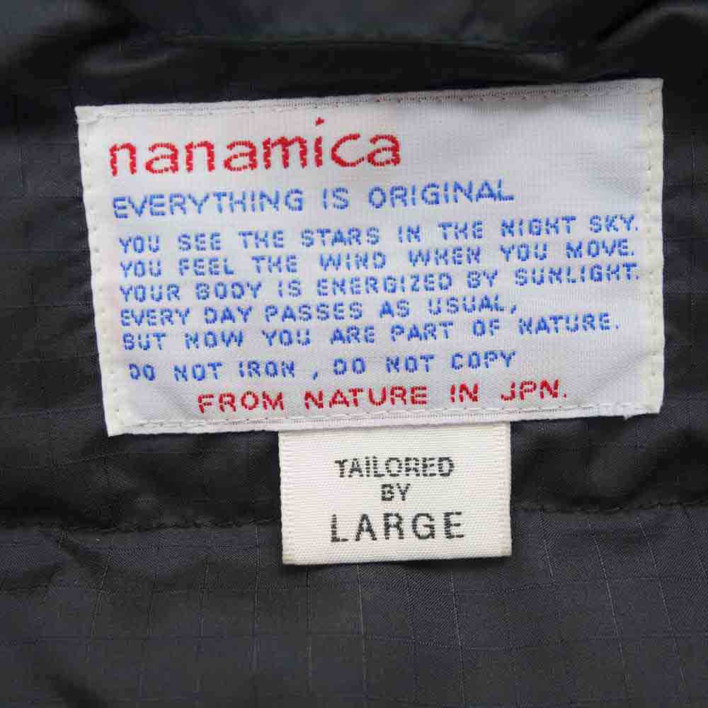 nanamica ナナミカ SUBF061 Down Coat ノーカラー ダウンコート ブラック系 L【中古】