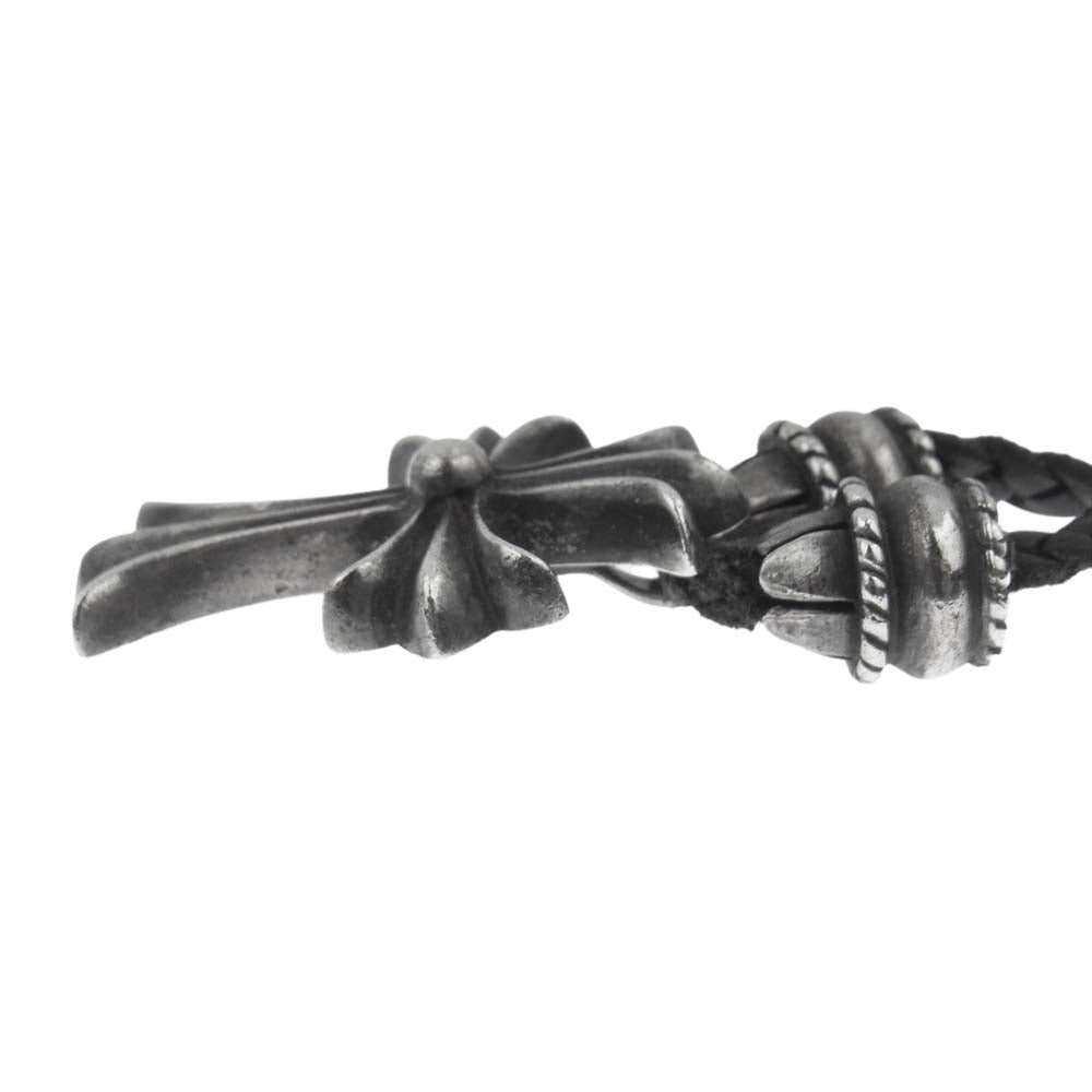CHROME HEARTS クロムハーツ（原本無） スモール CHクロス クリンプト ペンダント wボロチップ【中古】