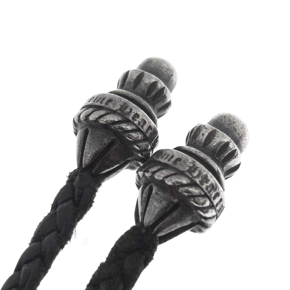 CHROME HEARTS クロムハーツ（原本無） スモール CHクロス クリンプト ペンダント wボロチップ【中古】