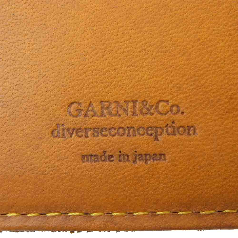 GARNI ガルニ GL19002 Triangle Chip Three Fold Wallet 3フォールド ウォレット 三つ折り 財布 ブラウン系【美品】【中古】