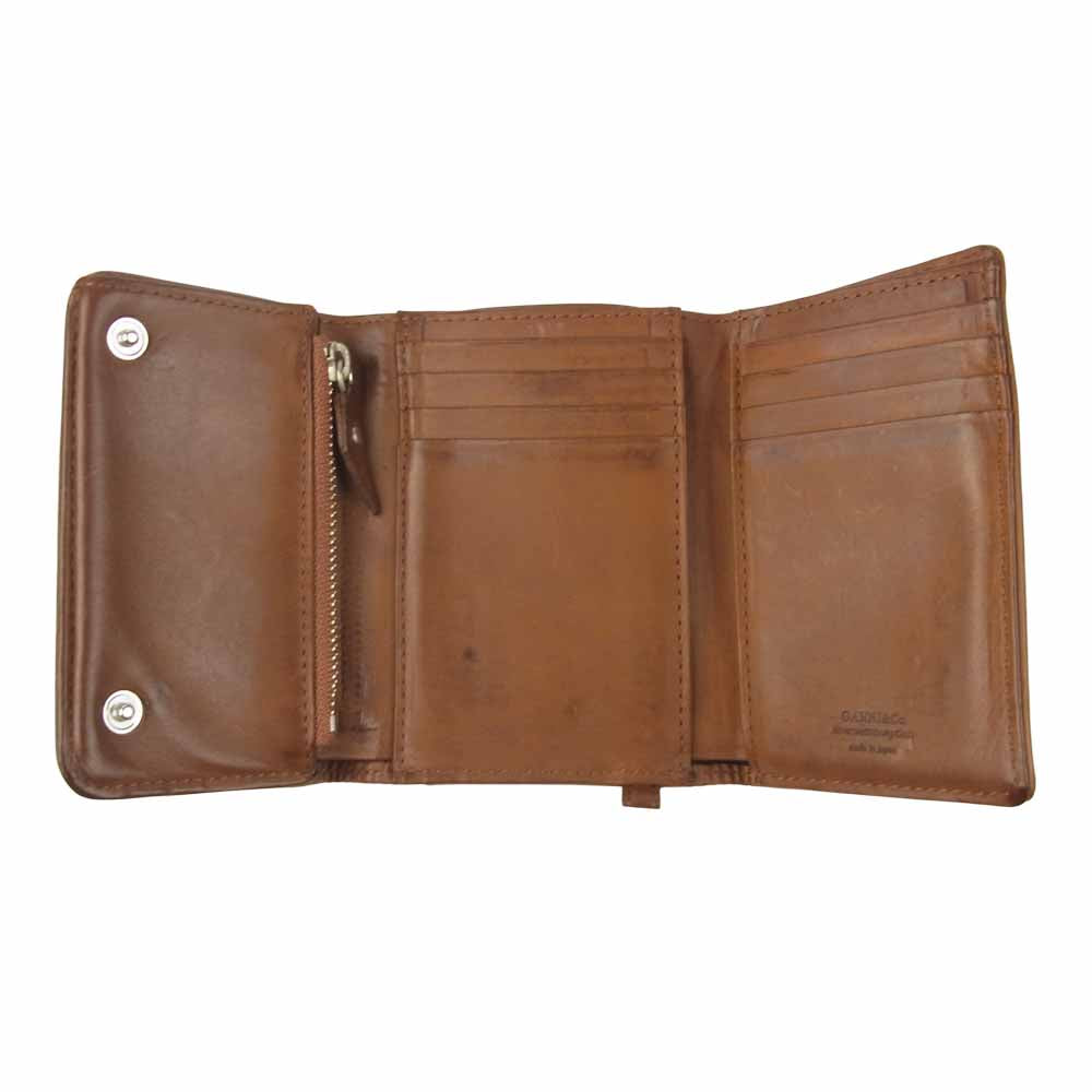 GARNI ガルニ GL19002 Insection Three Fold Wallett 3フォールド ウォレット 三つ折り 財布 ブラウン系【美品】【中古】
