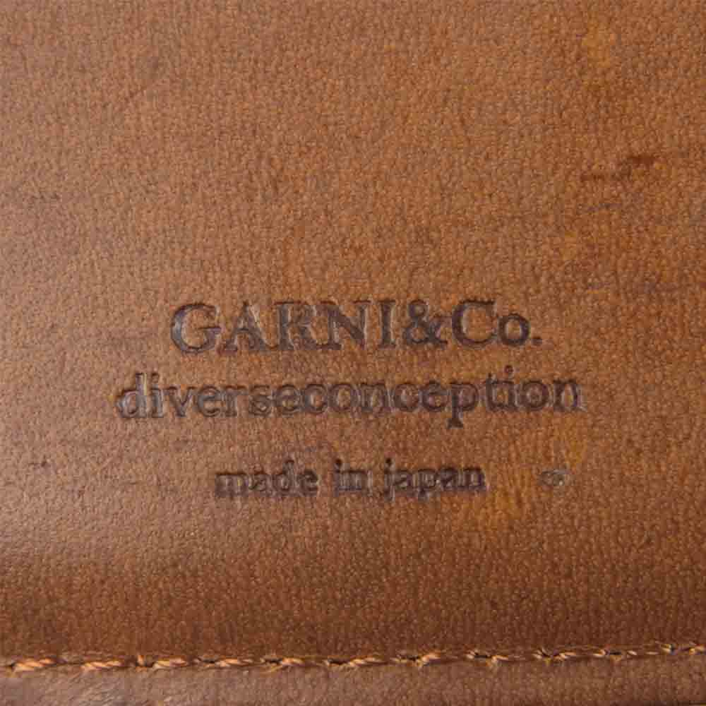 GARNI ガルニ GL19002 Insection Three Fold Wallett 3フォールド ウォレット 三つ折り 財布 ブラウン系【美品】【中古】