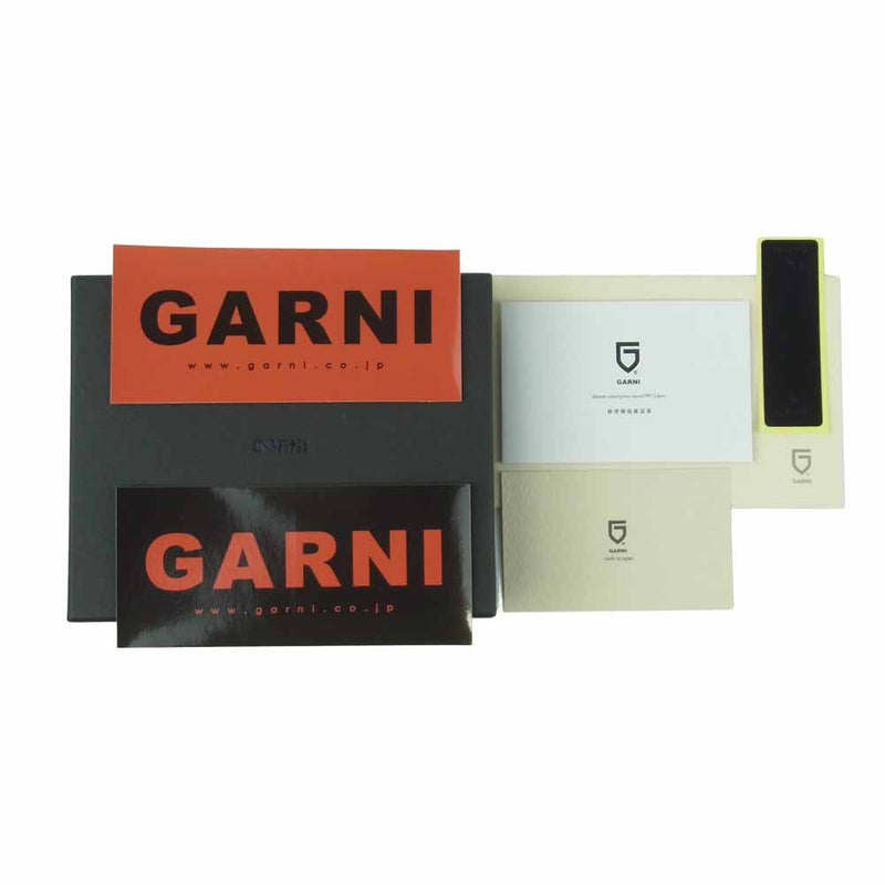 GARNI ガルニ GL19002 Insection Three Fold Wallett 3フォールド ウォレット 三つ折り 財布 ブラウン系【美品】【中古】