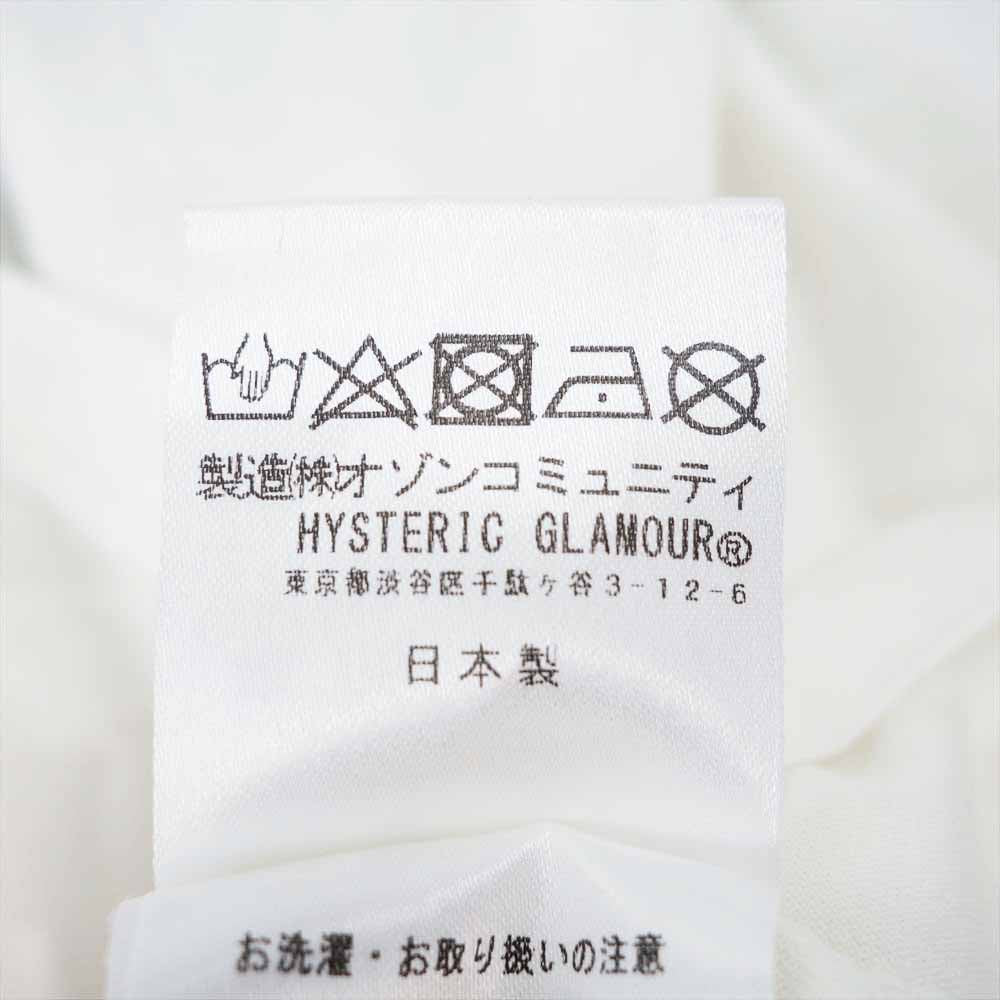 HYSTERIC GLAMOUR ヒステリックグラマー 06193CL02 × Rolling Stones XXX you can't lick 'em クルーネック 長袖 Tシャツ ホワイト系 M【中古】