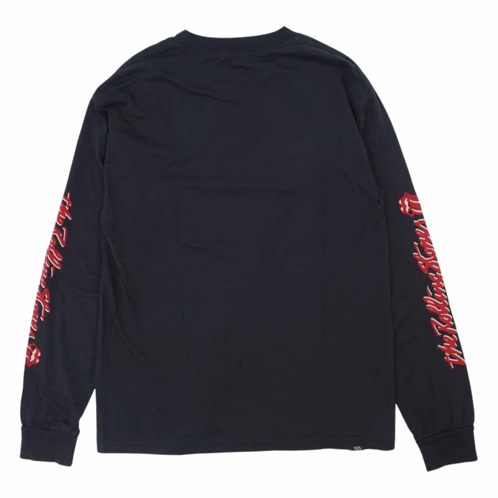 HYSTERIC GLAMOUR ヒステリックグラマー 06173CL02 × Rolling Stones XXX グラフィック プリント クルーネック 長袖 Tシャツ ブラック系 S【中古】
