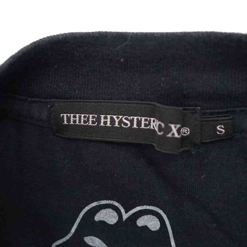 HYSTERIC GLAMOUR ヒステリックグラマー 06173CL02 × Rolling Stones XXX グラフィック プリント クルーネック 長袖 Tシャツ ブラック系 S【中古】