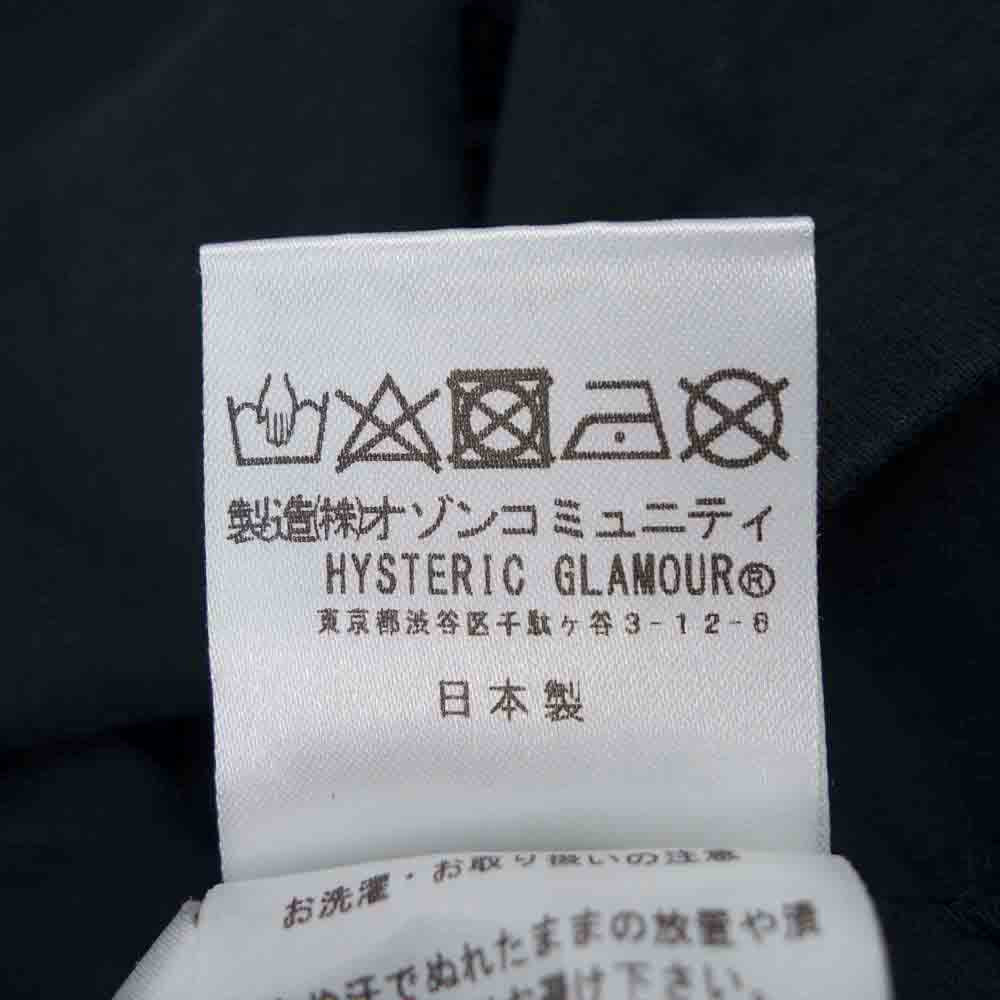 HYSTERIC GLAMOUR ヒステリックグラマー 06173CL02 × Rolling Stones XXX グラフィック プリント クルーネック 長袖 Tシャツ ブラック系 S【中古】