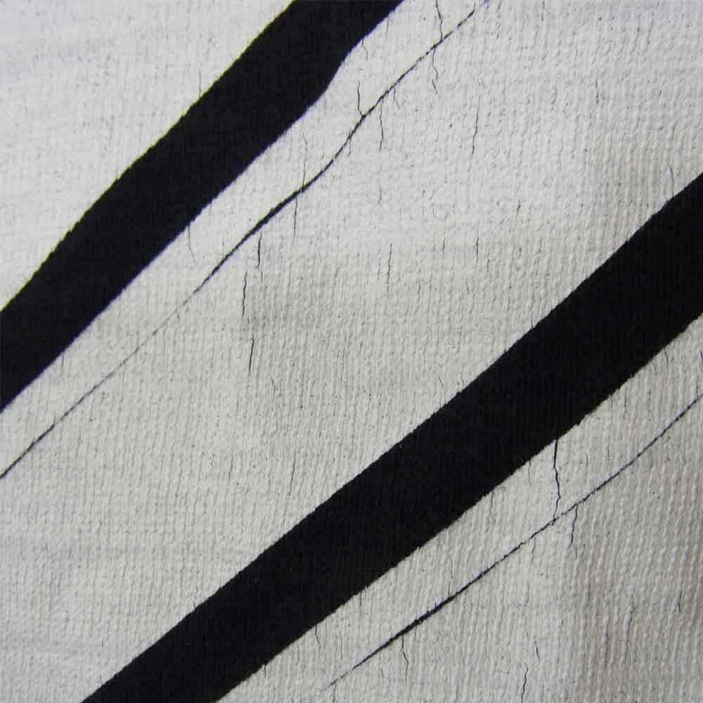 OFF-WHITE オフホワイト クルーネック 長袖 プリント シャツ カットソー ブラック系 S【中古】