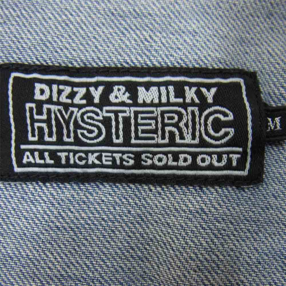HYSTERIC GLAMOUR ヒステリックグラマー 02213AH07344 SUPER FUZZ 刺繍 ウエスタンデニムシャツ インディゴブルー系 M【新古品】【未使用】【中古】