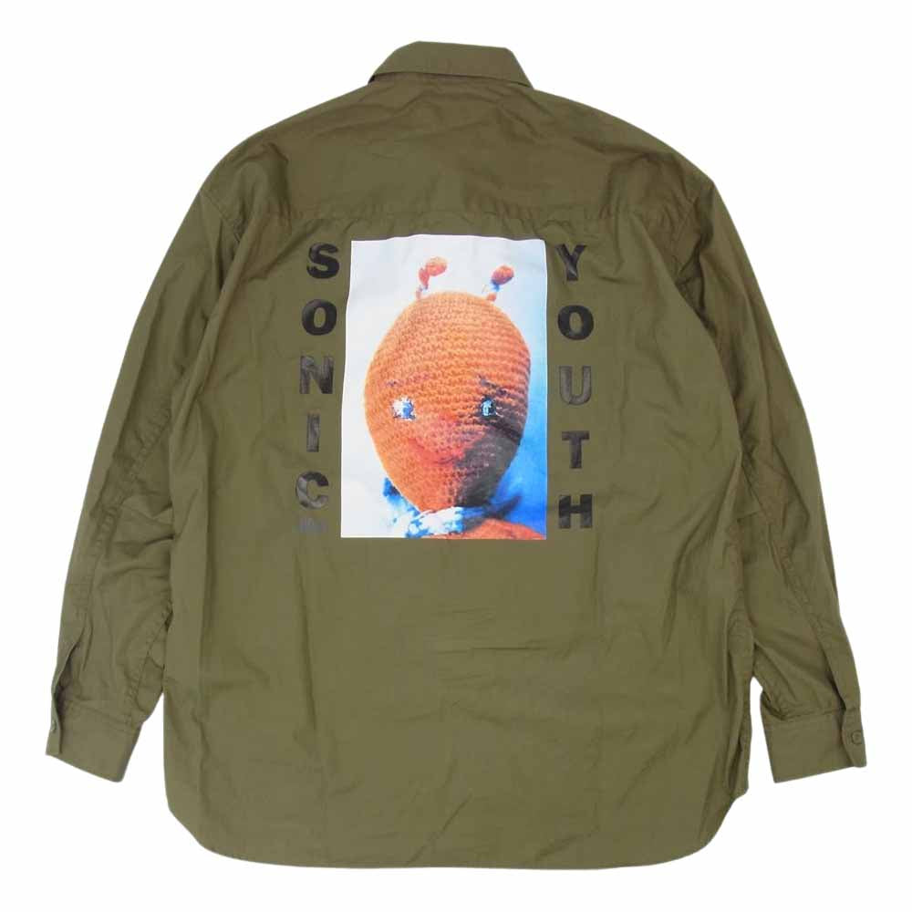 HYSTERIC GLAMOUR ヒステリックグラマー 02213AH05  SONIC YOUTH/DIRTY 4ポケット シャツ カーキ系 M【中古】