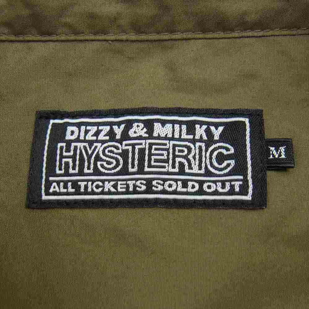 HYSTERIC GLAMOUR ヒステリックグラマー 02213AH05  SONIC YOUTH/DIRTY 4ポケット シャツ カーキ系 M【中古】