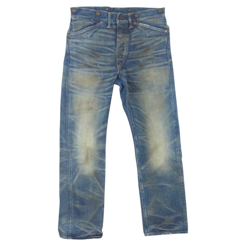 RRL ダブルアールエル USA製 ヴィンテージ加工 シンチバック デニム インディゴブルー系 29【中古】