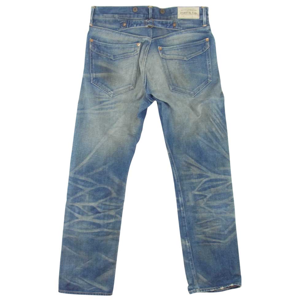 RRL ダブルアールエル USA製 ヴィンテージ加工 シンチバック デニム インディゴブルー系 29【中古】