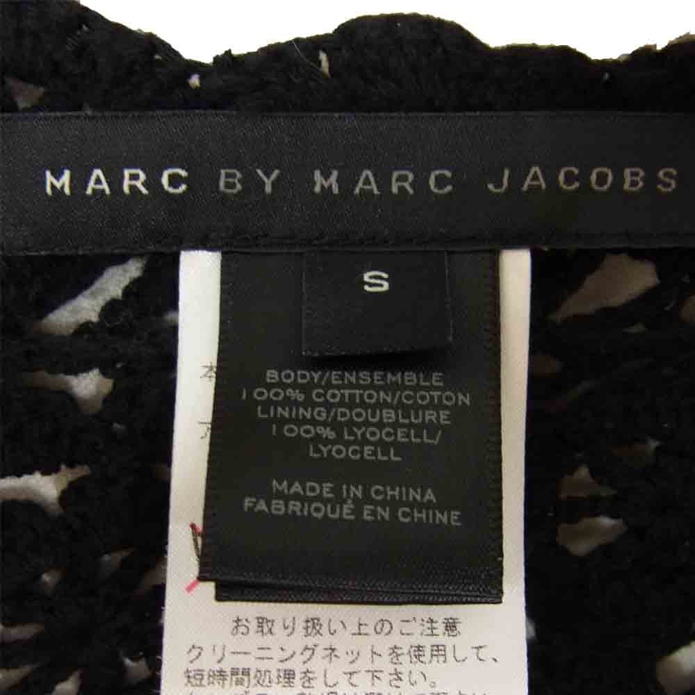 MARC JACOBS マークジェイコブス Ｍ1113725 ノースリーブ フラワー レース ワンピース ブラック系 S【中古】