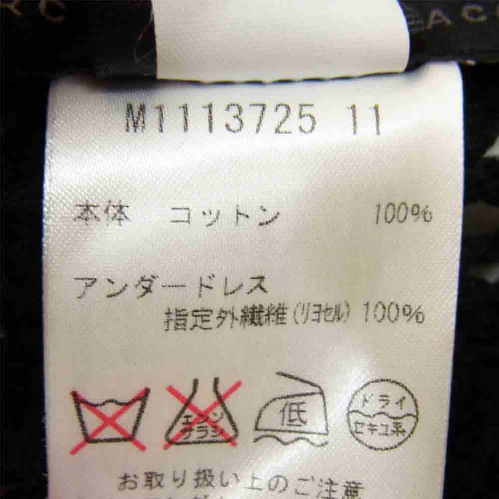 MARC JACOBS マークジェイコブス Ｍ1113725 ノースリーブ フラワー レース ワンピース ブラック系 S【中古】