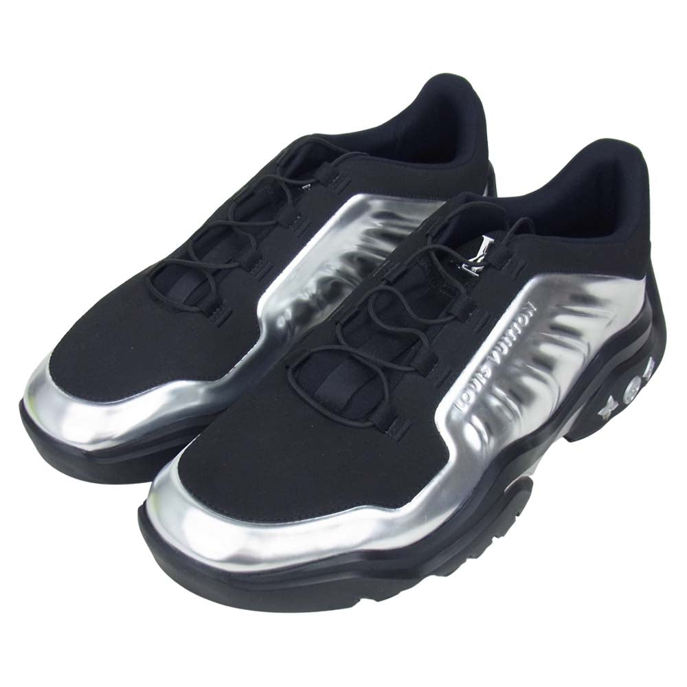 LOUIS VUITTON ルイ・ヴィトン 1A99TX ミレニアム ライン スニーカー シルバー系×黒 8.5【美品】【中古】