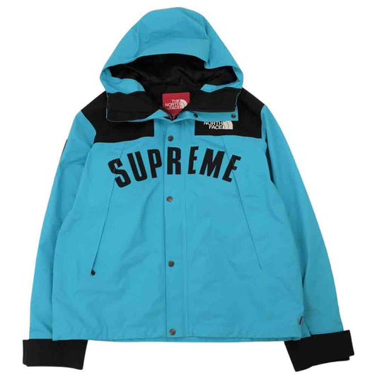 Supreme シュプリーム 19SS The North Face ノースフェイス Arc Logo Mountain Parka Blue ライトブルー系 ブラック系 L【中古】