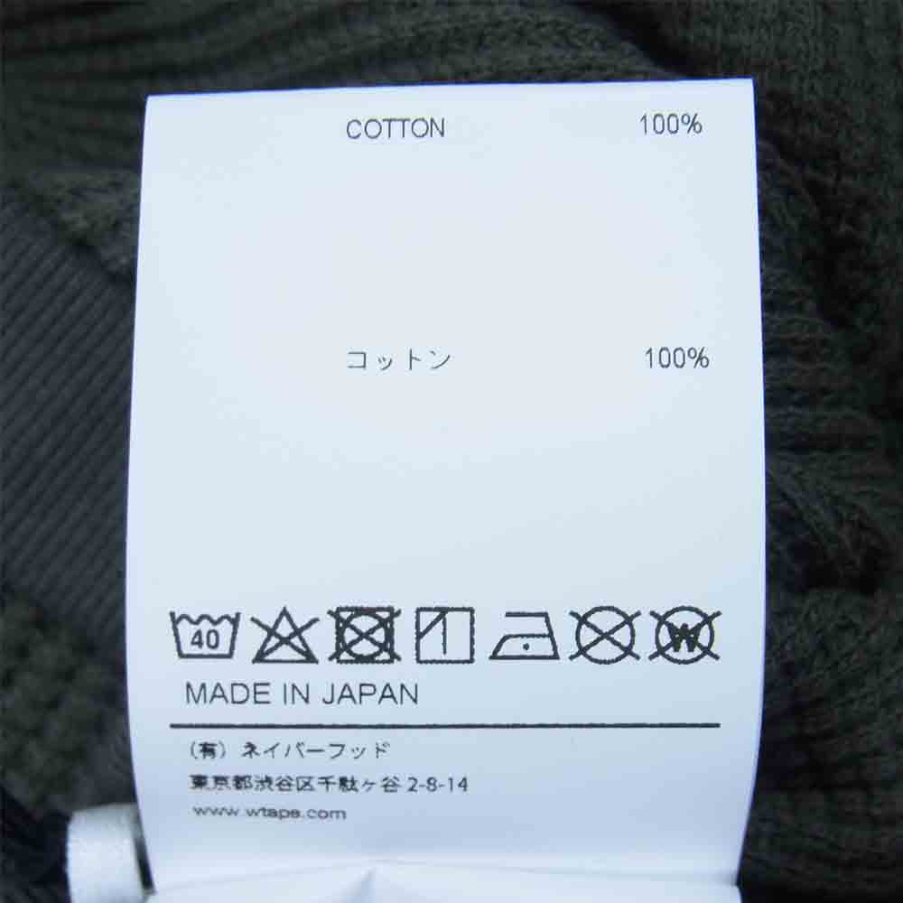WTAPS ダブルタップス 20AW 202ATDT-CSM23 WAFFLE LS ワッフル サーマル L/S Tシャツ カットソー OLIVEDRAB S【中古】