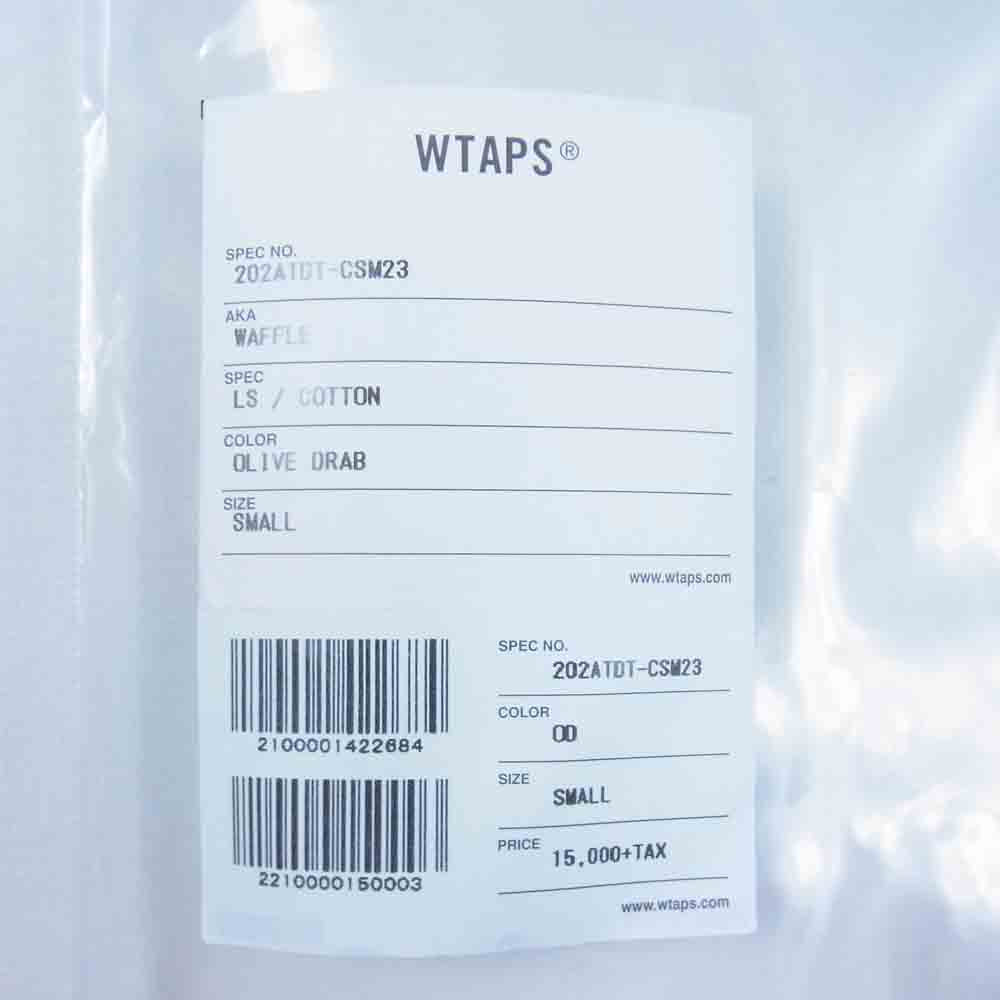 WTAPS ダブルタップス 20AW 202ATDT-CSM23 WAFFLE LS ワッフル サーマル L/S Tシャツ カットソー OLIVEDRAB S【中古】