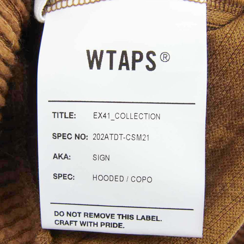 WTAPS ダブルタップス 202ATDT-CSM21 SIGN HOODED COPO フーデッド パーカー ベージュ系 S【中古】