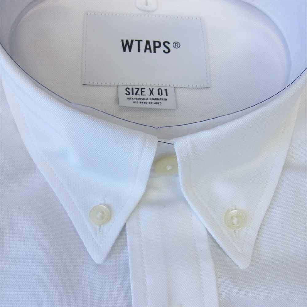 WTAPS ダブルタップス 20SS 201TQDT-SHM02 Thomas Mason OXFORD Shirt BD LS 01トーマス メイソン オックスフォード ホワイト系 S【新古品】【未使用】【中古】