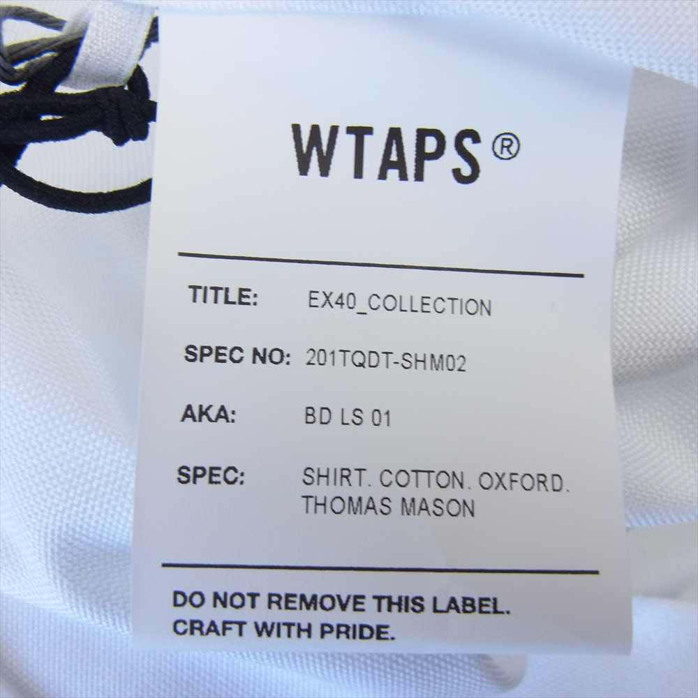 WTAPS ダブルタップス 20SS 201TQDT-SHM02 Thomas Mason OXFORD Shirt BD LS 01トーマス メイソン オックスフォード ホワイト系 S【新古品】【未使用】【中古】