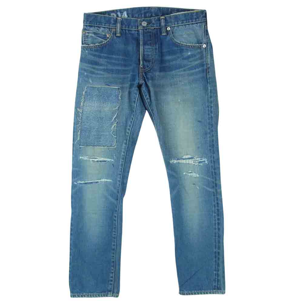 VISVIM ビズビム 0118105005029 SOCIAL SCULPTURE 10 DAMAGED 14 ダメージ デニム パンツ インディゴブルー系 W32 L28【中古】