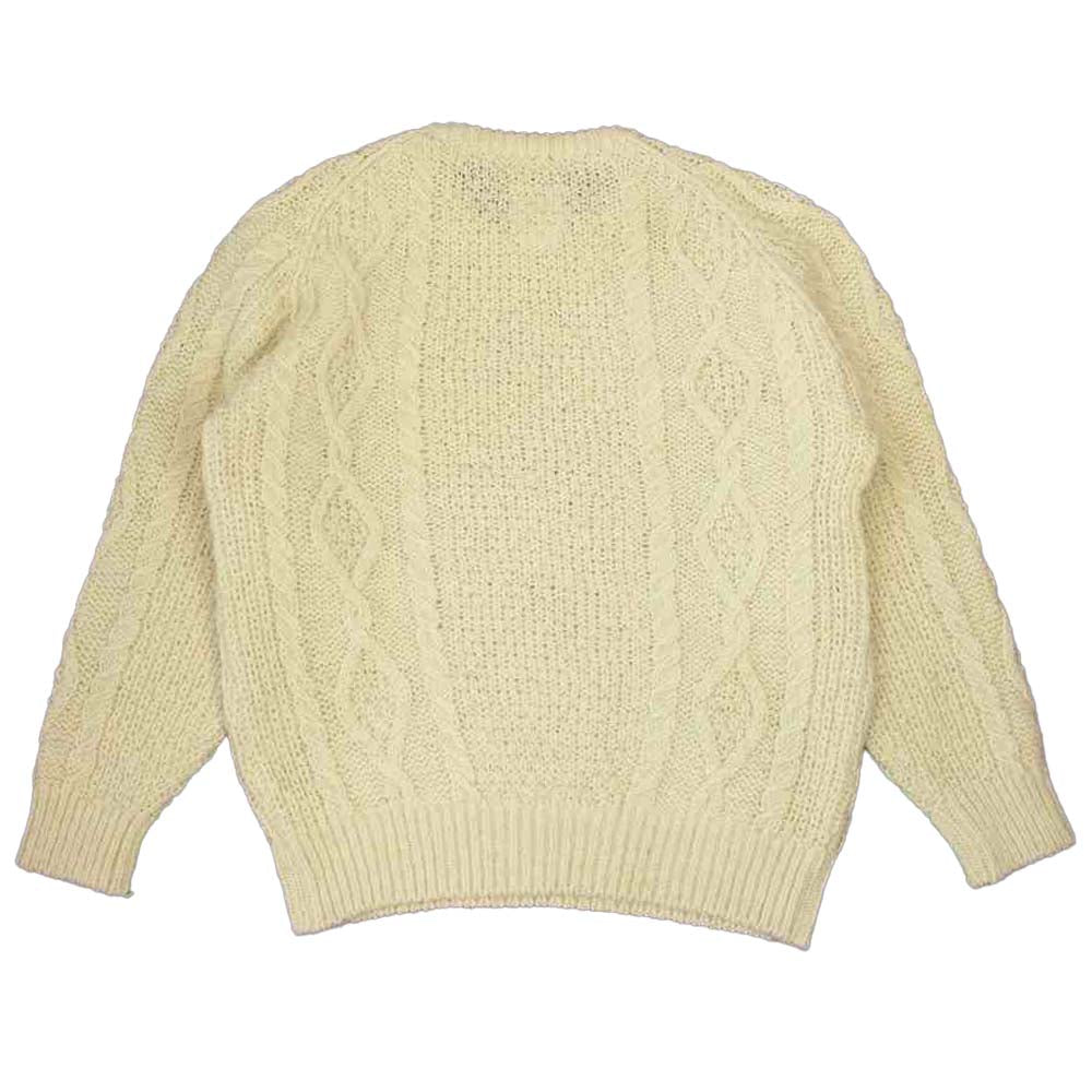 VISVIM ビズビム 0120205012005 BOLLARD CREW KNIT ボラード クルーネック ニット セーター ホワイト系 1【中古】