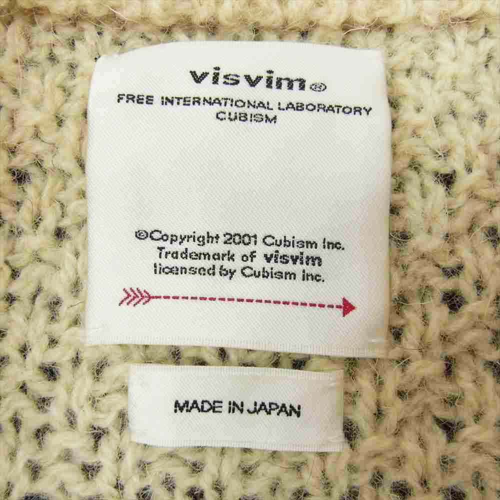 VISVIM ビズビム 0120205012005 BOLLARD CREW KNIT ボラード クルーネック ニット セーター ホワイト系 1【中古】