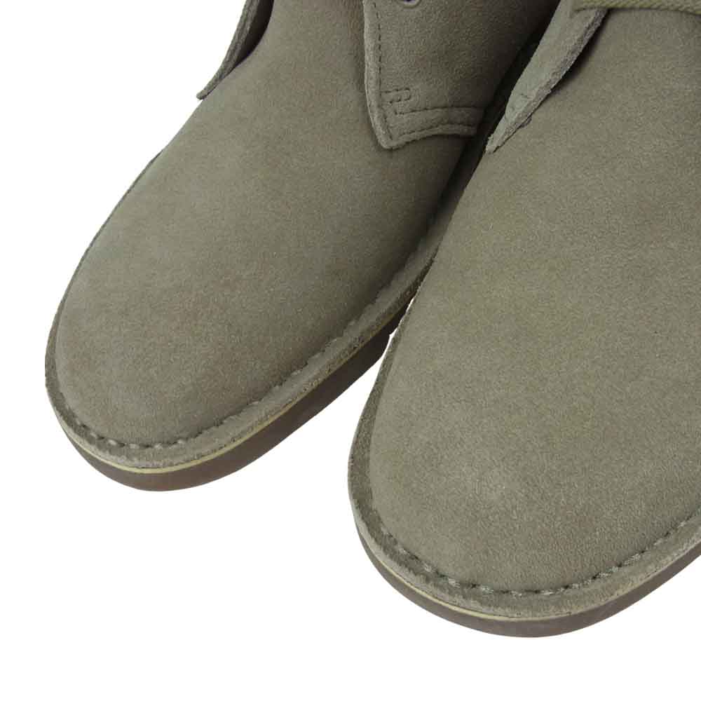 Clarks クラークス 26082285 スエード レザー ブーツ 中国製 グレイッシュベージュ系 9M【中古】