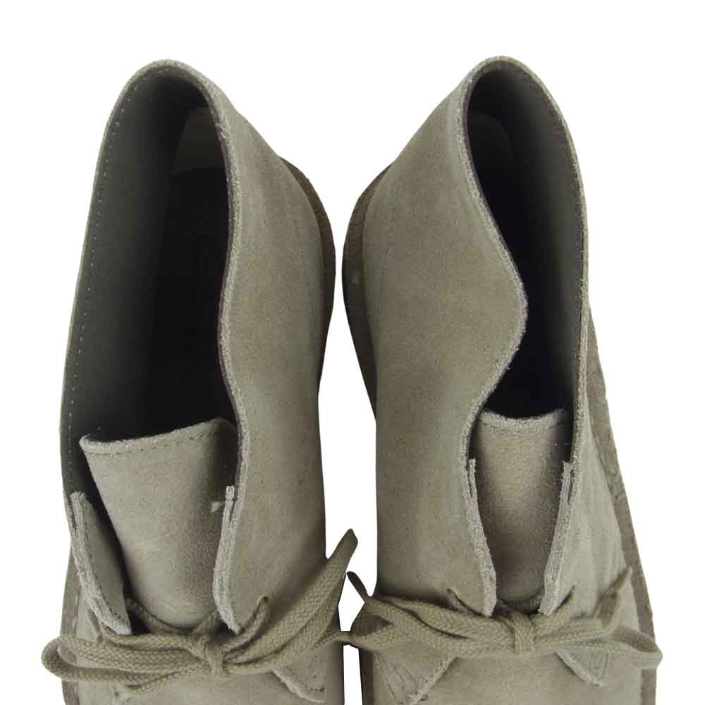 Clarks クラークス 26082285 スエード レザー ブーツ 中国製 グレイッシュベージュ系 9M【中古】