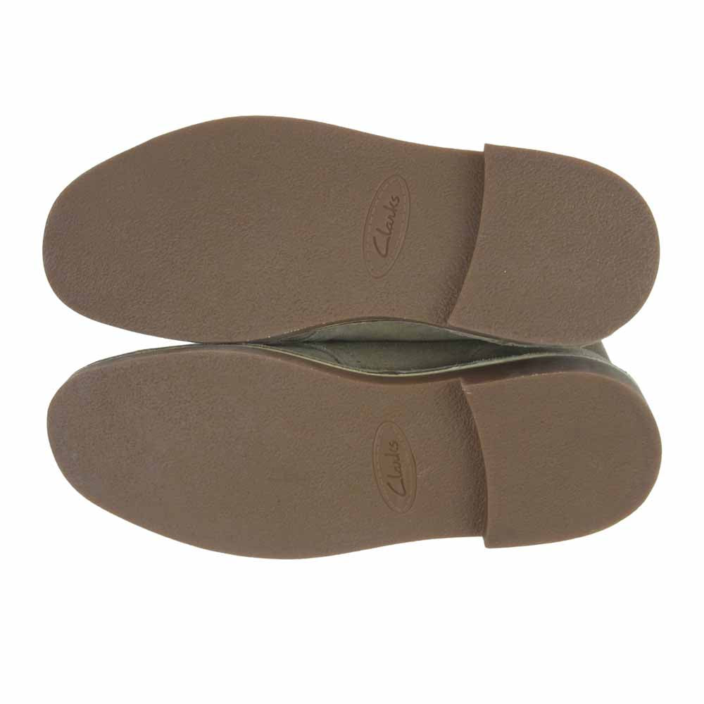 Clarks クラークス 26082285 スエード レザー ブーツ 中国製 グレイッシュベージュ系 9M【中古】