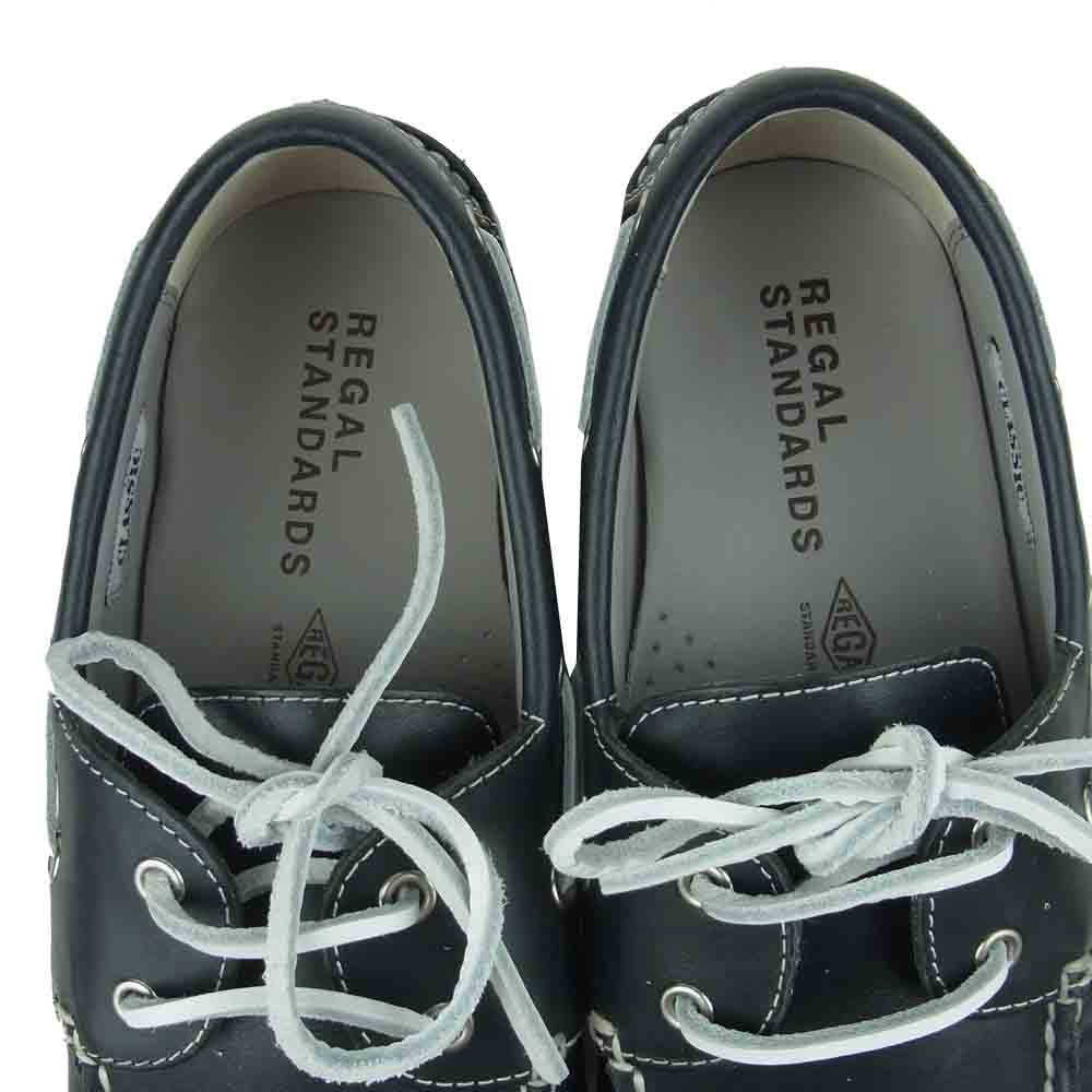 REGAL リーガル NC5A 554R STANDARDS CLASSIC BOAT SHOE デッキシューズ モカシンシューズ ブラック系 26【中古】