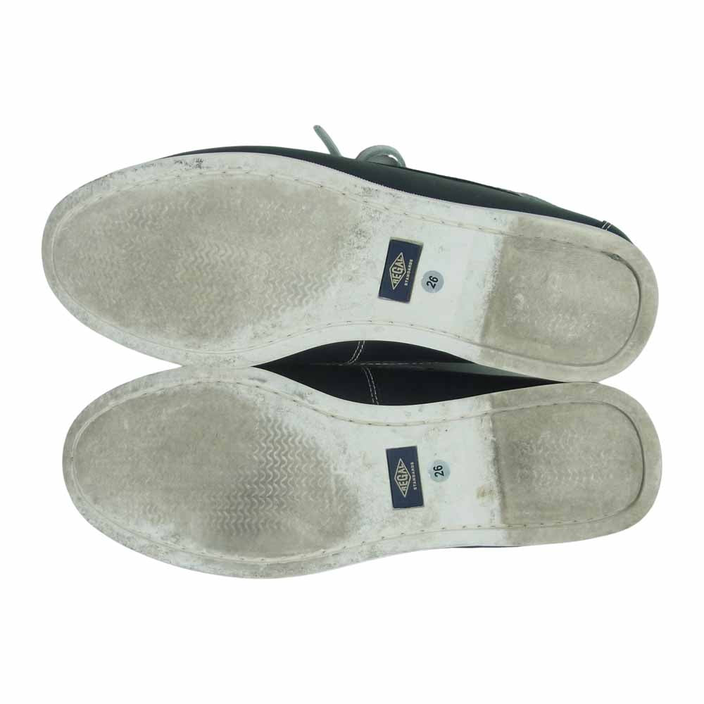 REGAL リーガル NC5A 554R STANDARDS CLASSIC BOAT SHOE デッキシューズ モカシンシューズ ブラック系 26【中古】
