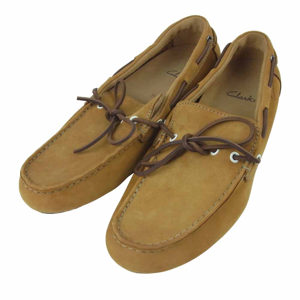 Clarks クラークス 1213500679 レザー デッキ シューズ ベトナム製 ブラウン系 UK 7.5G【美品】【中古】
