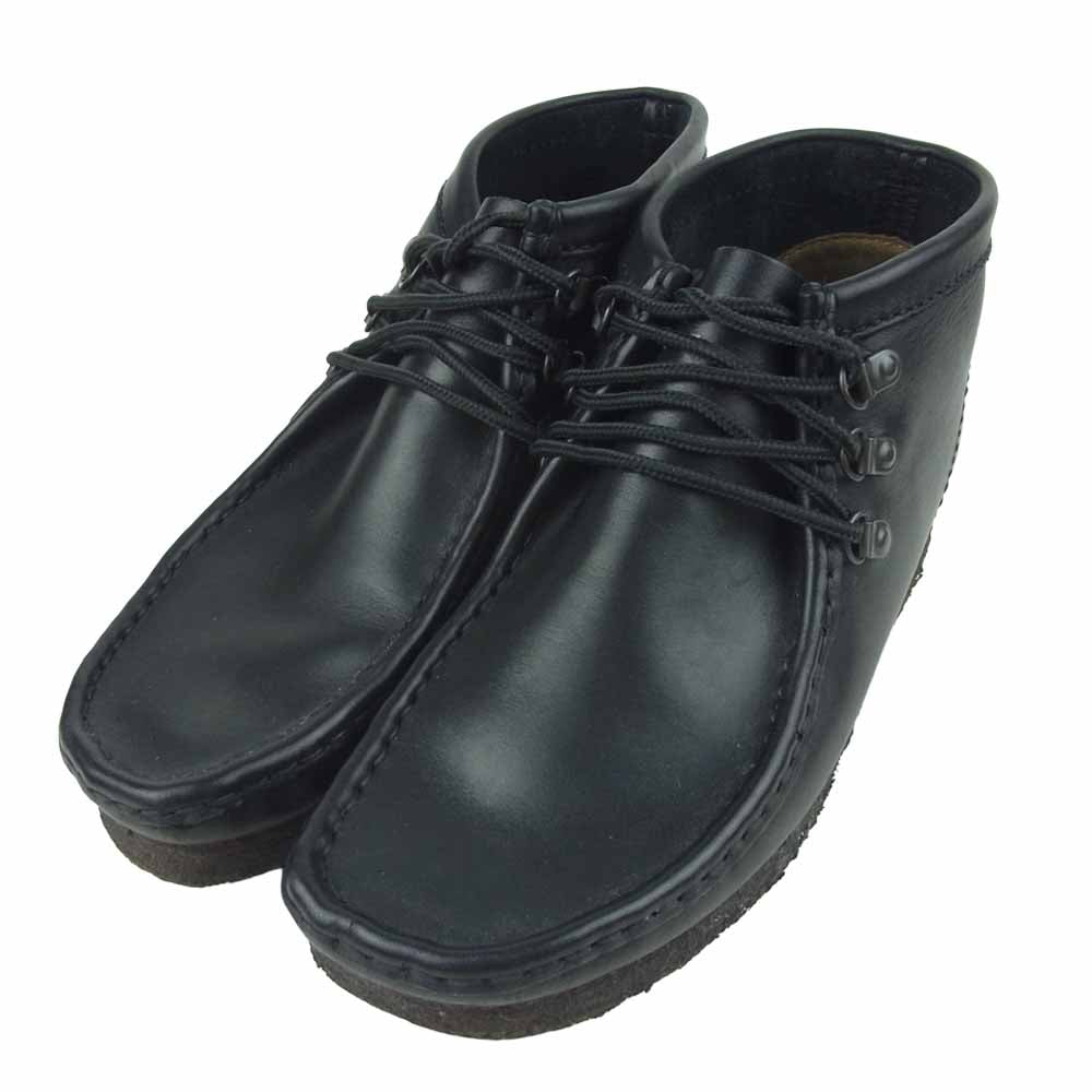 Clarks クラークス 051013292 ワラビー レザー ブーツ シューズ ベトナム製 ブラック系 UK 8G【中古】
