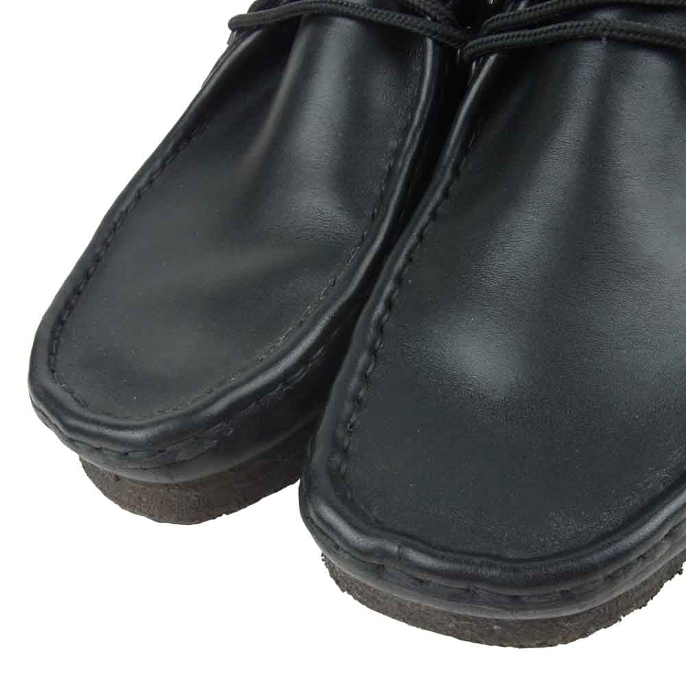 Clarks クラークス 051013292 ワラビー レザー ブーツ シューズ ベトナム製 ブラック系 UK 8G【中古】